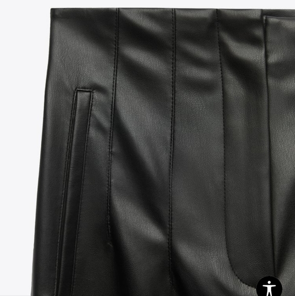 NWT FAUX LEATHER PANTS - Picture 5 of 10